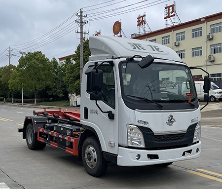 柳汽乘龙纯电动车厢可卸式垃圾车
